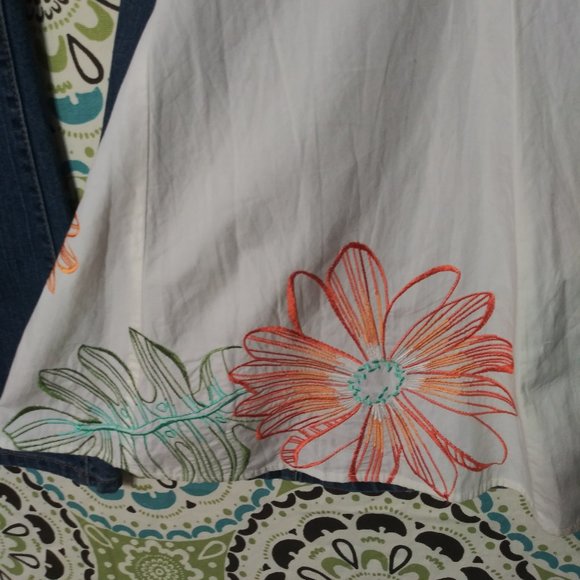 1671 Jeaniemade Size 10 Old Navy Bell-Bottoms - Picture 2 of 4